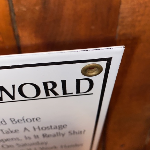 Humorous Religions of the World sign. Steel. 8 x 10 - Picture 5 of 8